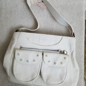 PAOLA DEL LUNGO FLORENCE White Leather Purse